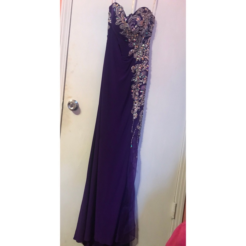 Purple prom dress